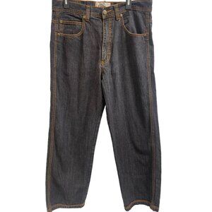 Rich Kids Jean Co. Men's Black Jeans with Orange Stitch Size 36x32 SKU 1209